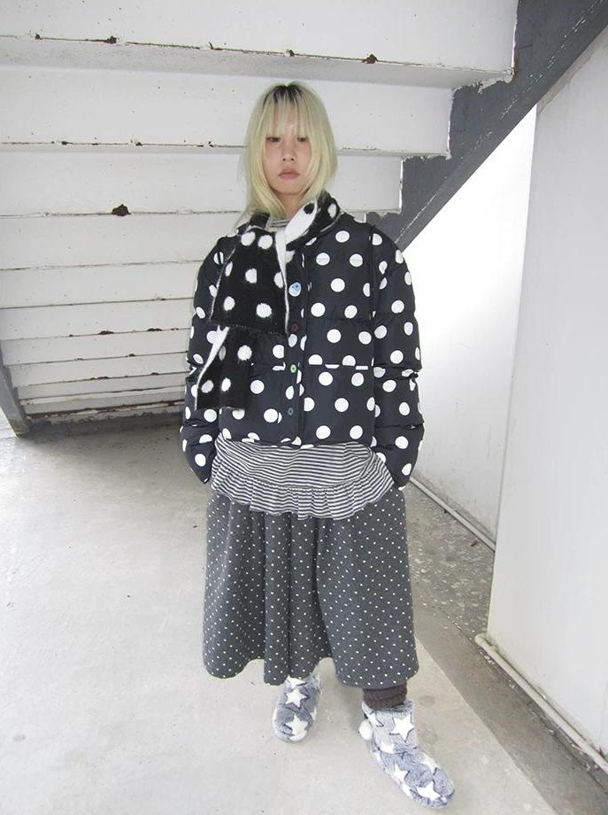 3months |  COLOR COLLISION POLKA DOT JACKET【ID:TN00024】