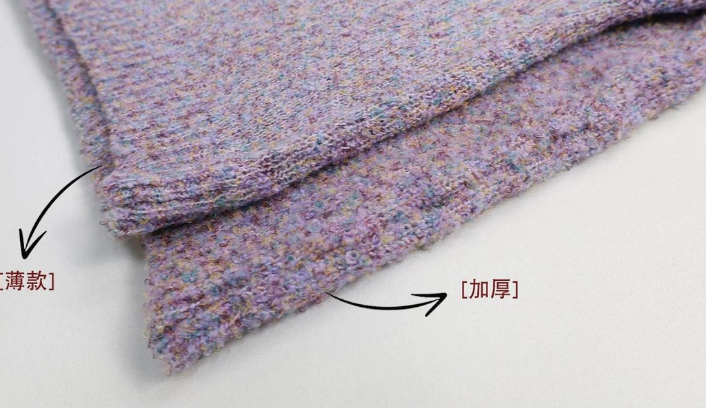 Girlyhalo |  RETRO PRINTED KNITTED SWEATER【ID:TN00008】