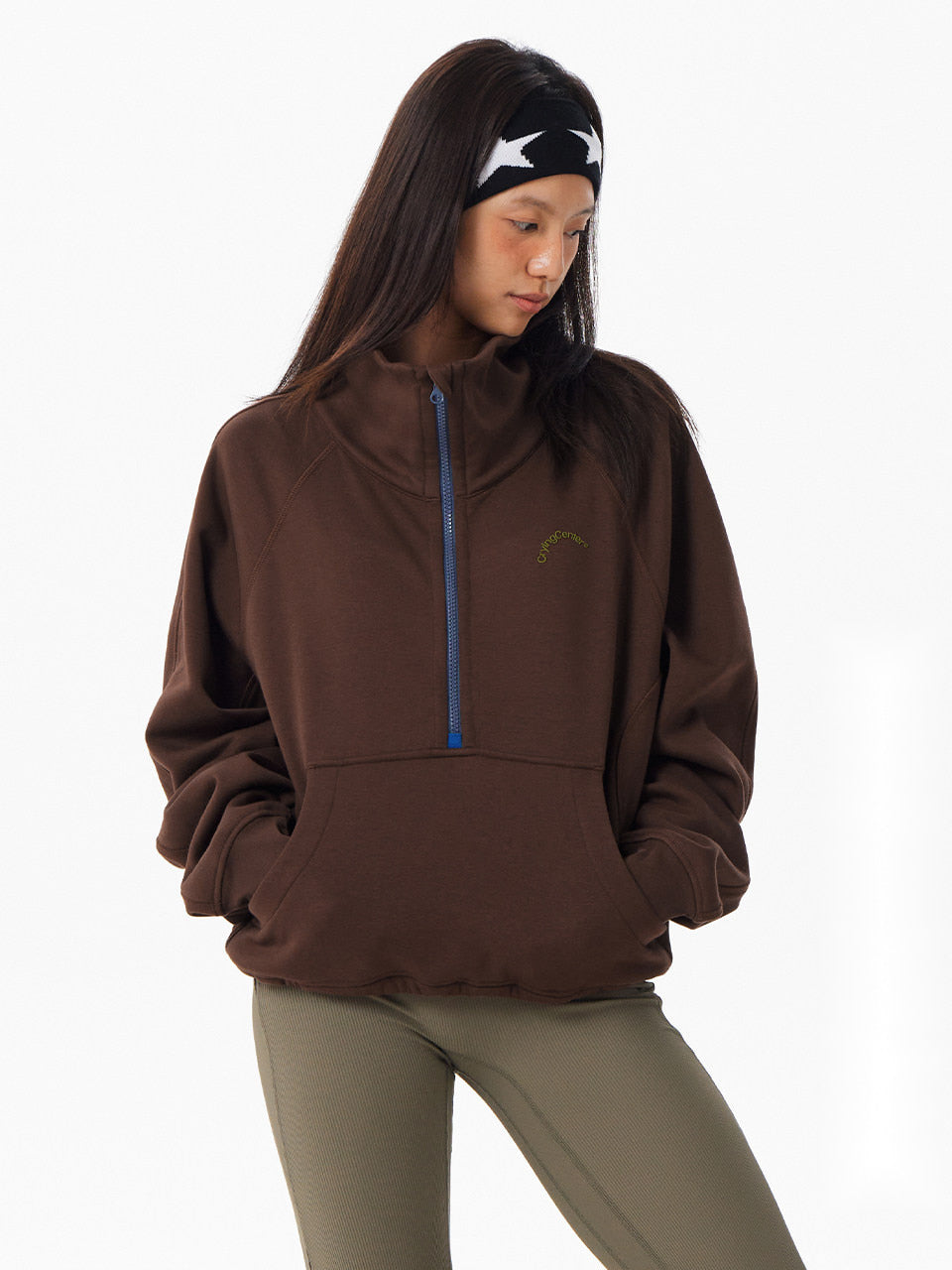 CryingCenter Pullover Zip-Up Sweatshirt