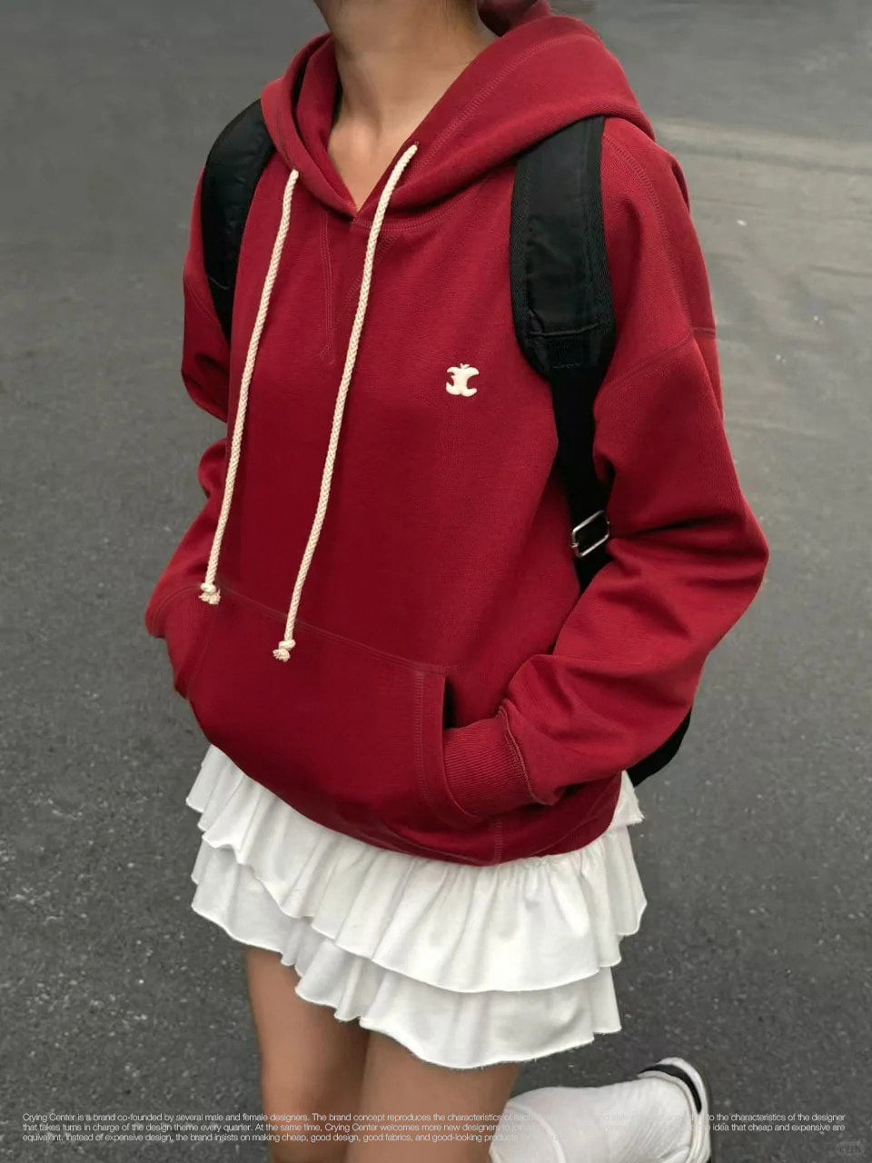 CryingCenter Archive Logo Slim Fit Hoodie