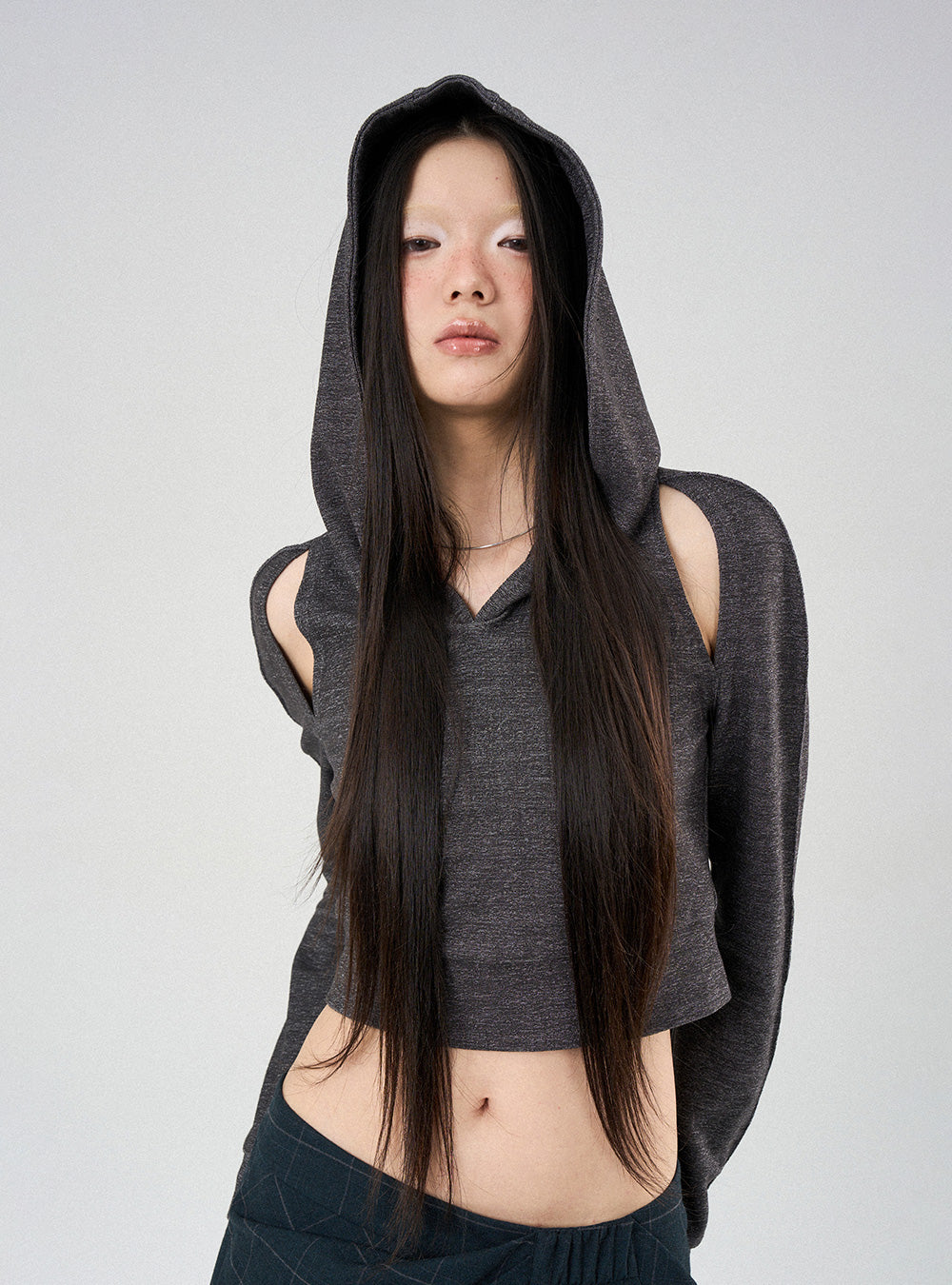 Urban Edge Cropped Hoodie