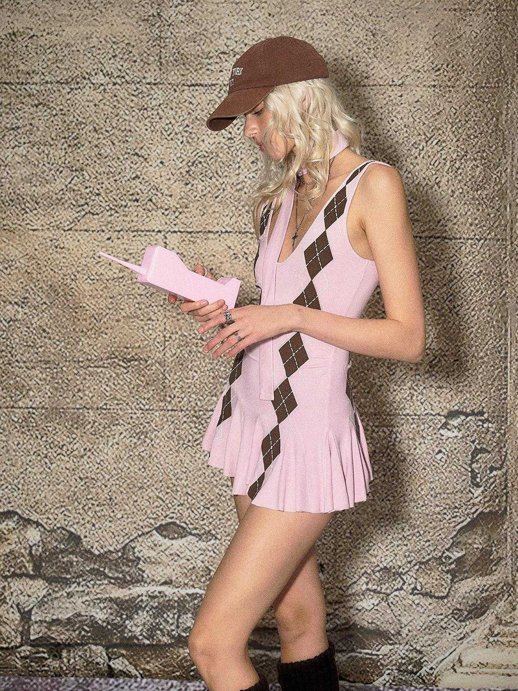 High Waist Printed A Line Sleeveless V-neck Casual Girls Strappy Mini Dresses