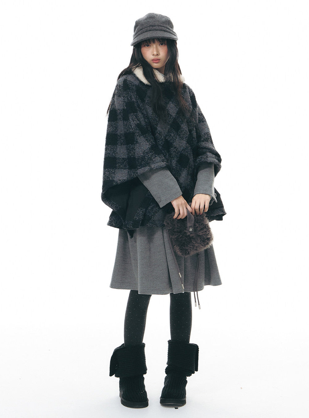 Double-Breasted Cape Jacket (2color)