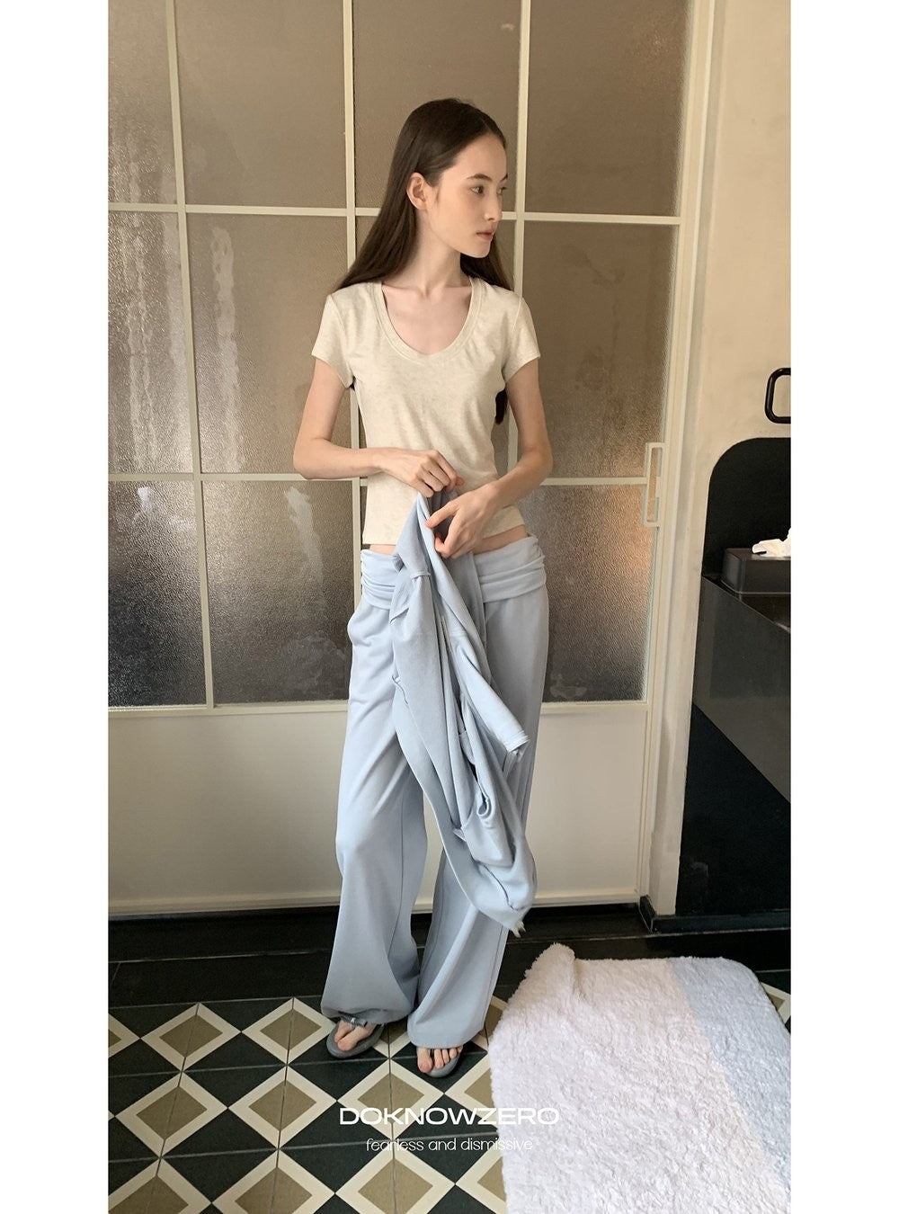 U-Neck Modal Stretch Top (2color)