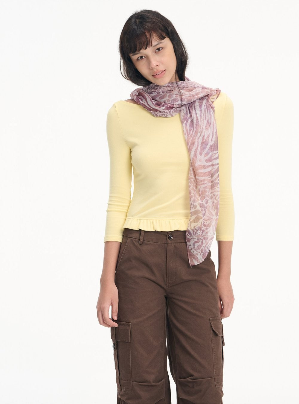 Offshore Ruffle Hem Top (2color)