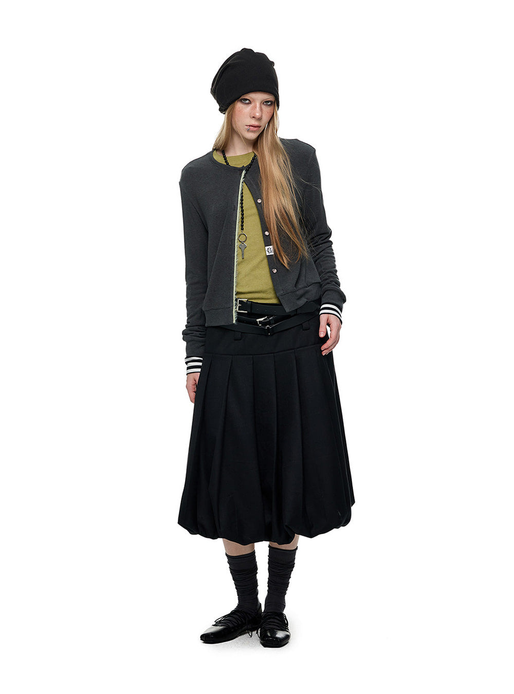 Contrast Trim Knit Cardigan Sweater