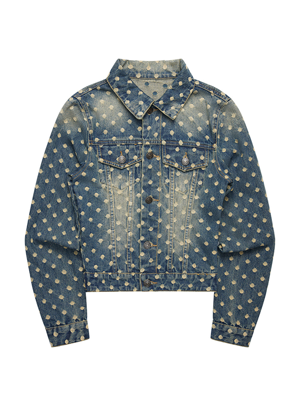 Polka Dot Denim Set-Up