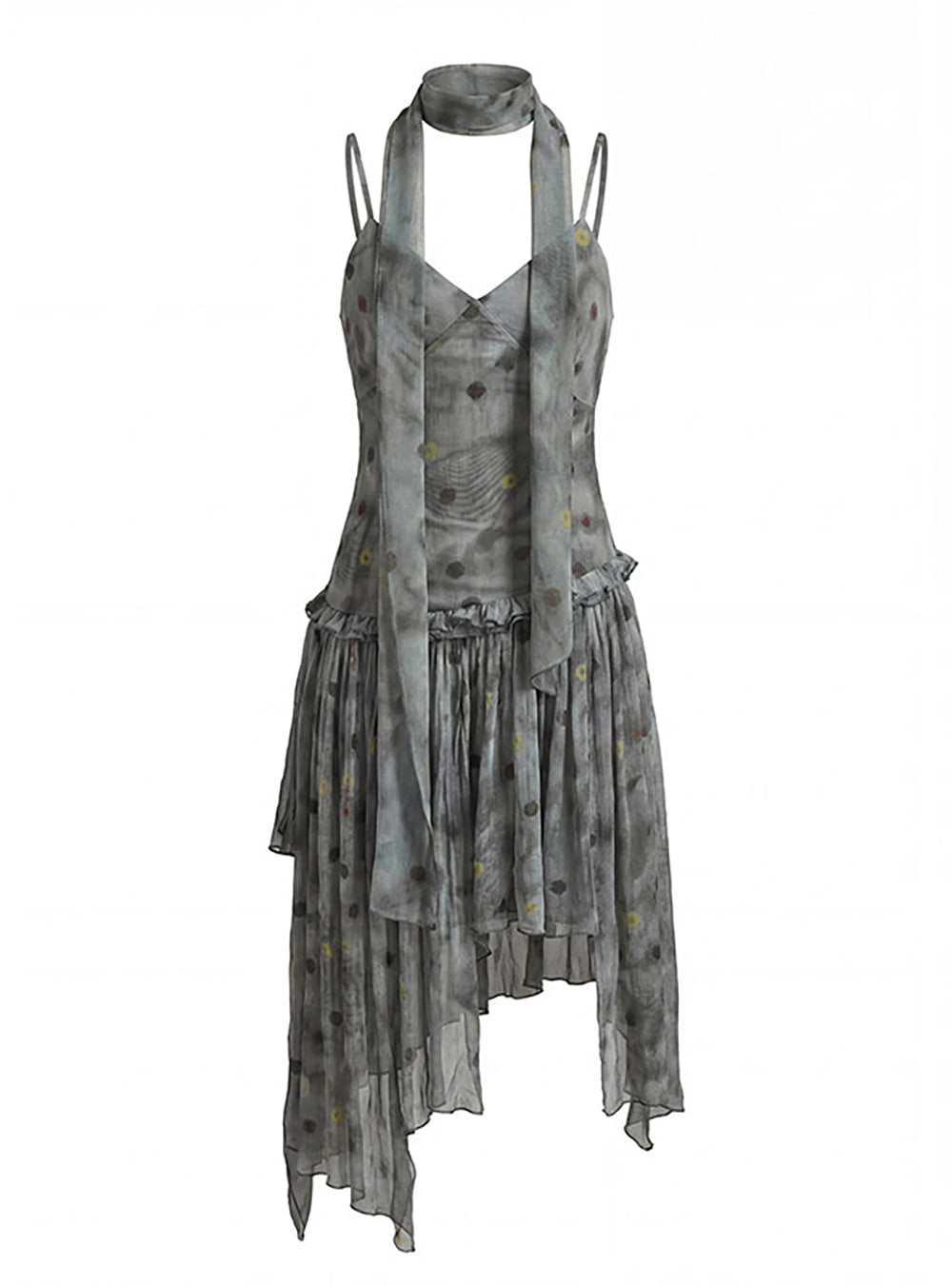 Mist Dot Layered Dress