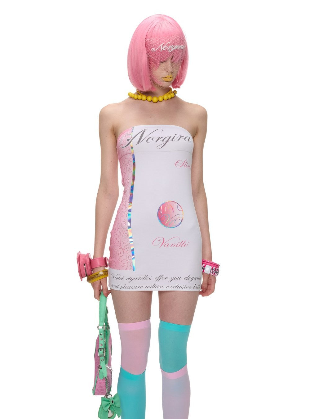 Vanille Cigarette Strapless Dress