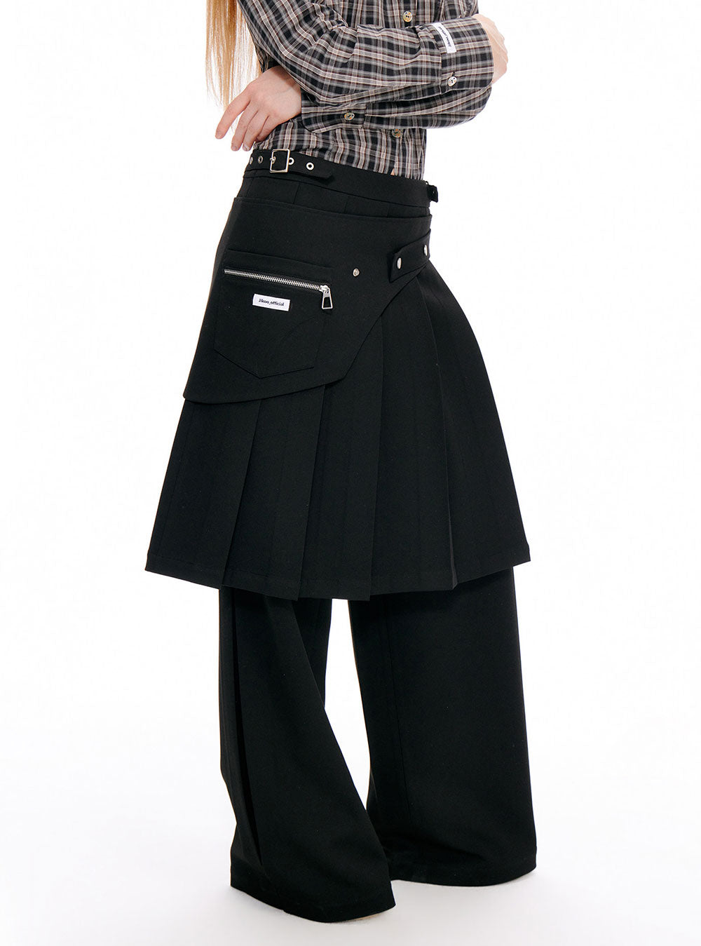 Dual Silhouette Layer Skirt & Pants