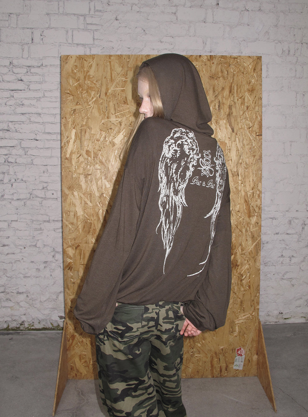 Wing Script Zip-Up Hoodie