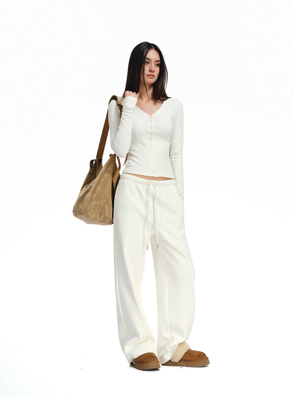 Slim Long Sleeve & Wide Pants (3color)