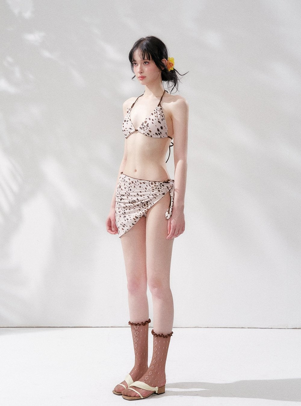 Leopard Spot Triangle Swim Set (3Piece)