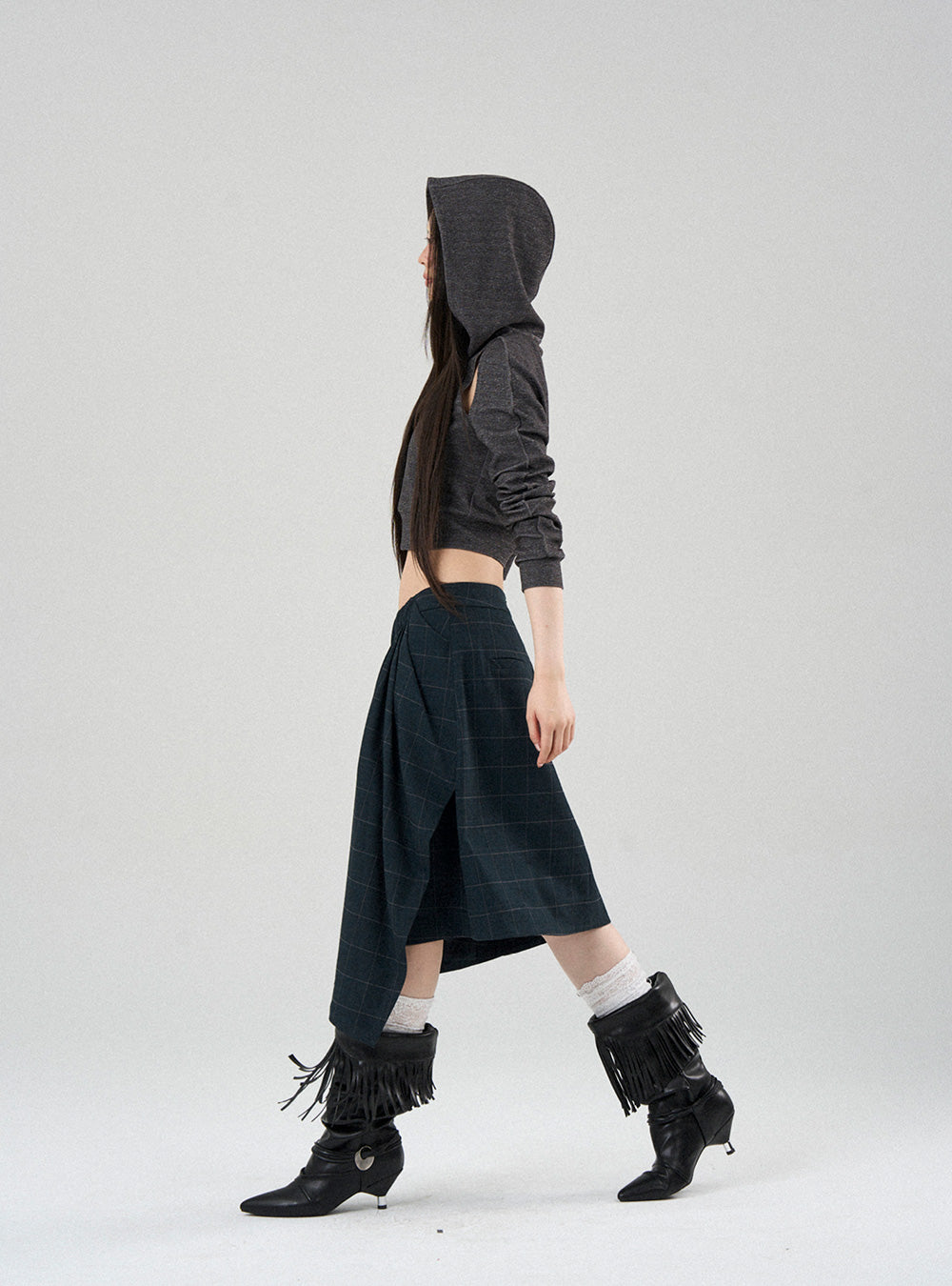 Urban Edge Cropped Hoodie