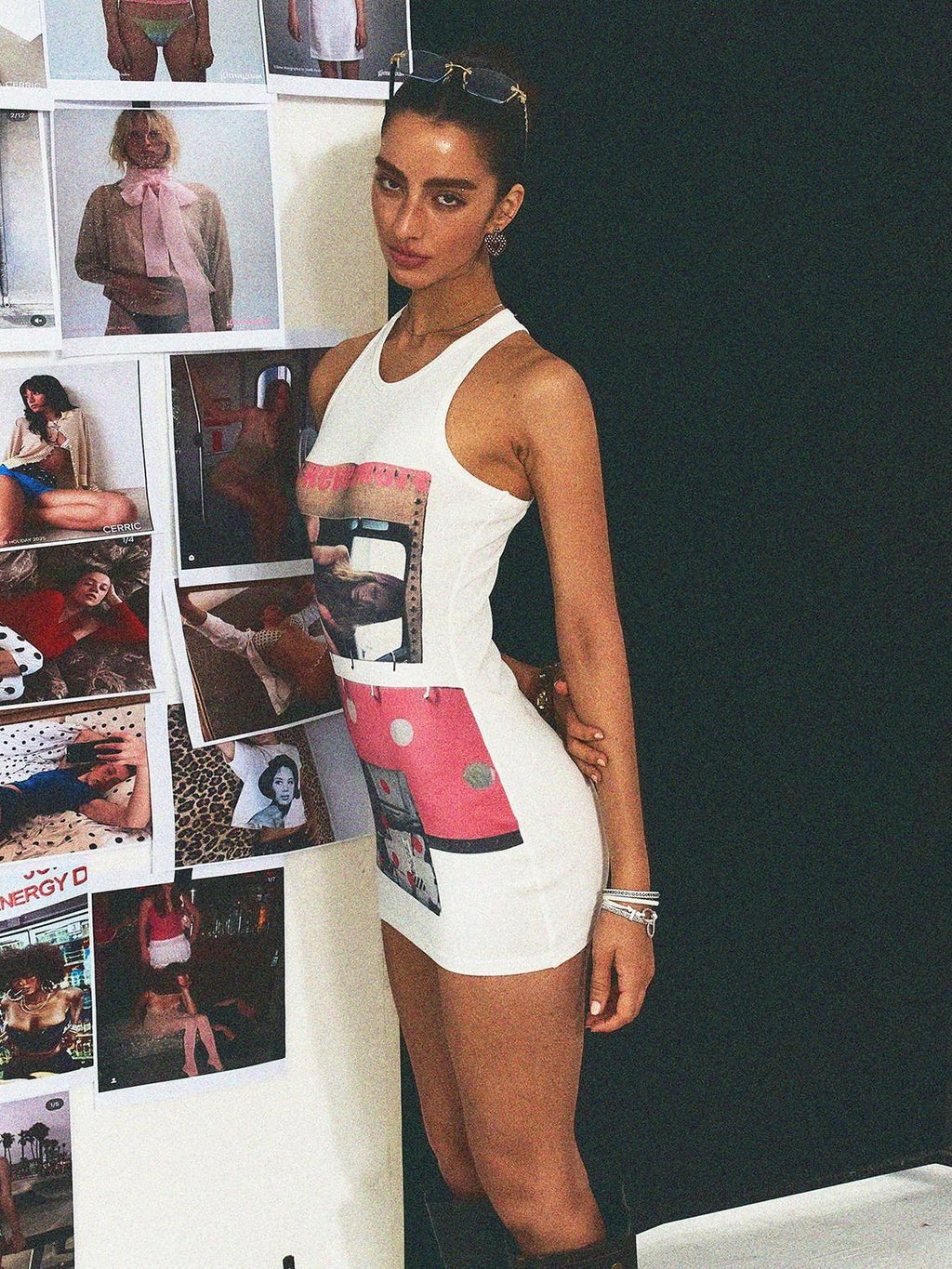 High Waist Cotton Blend Street Style Slim Fitted Citywalk White Mini Dresses