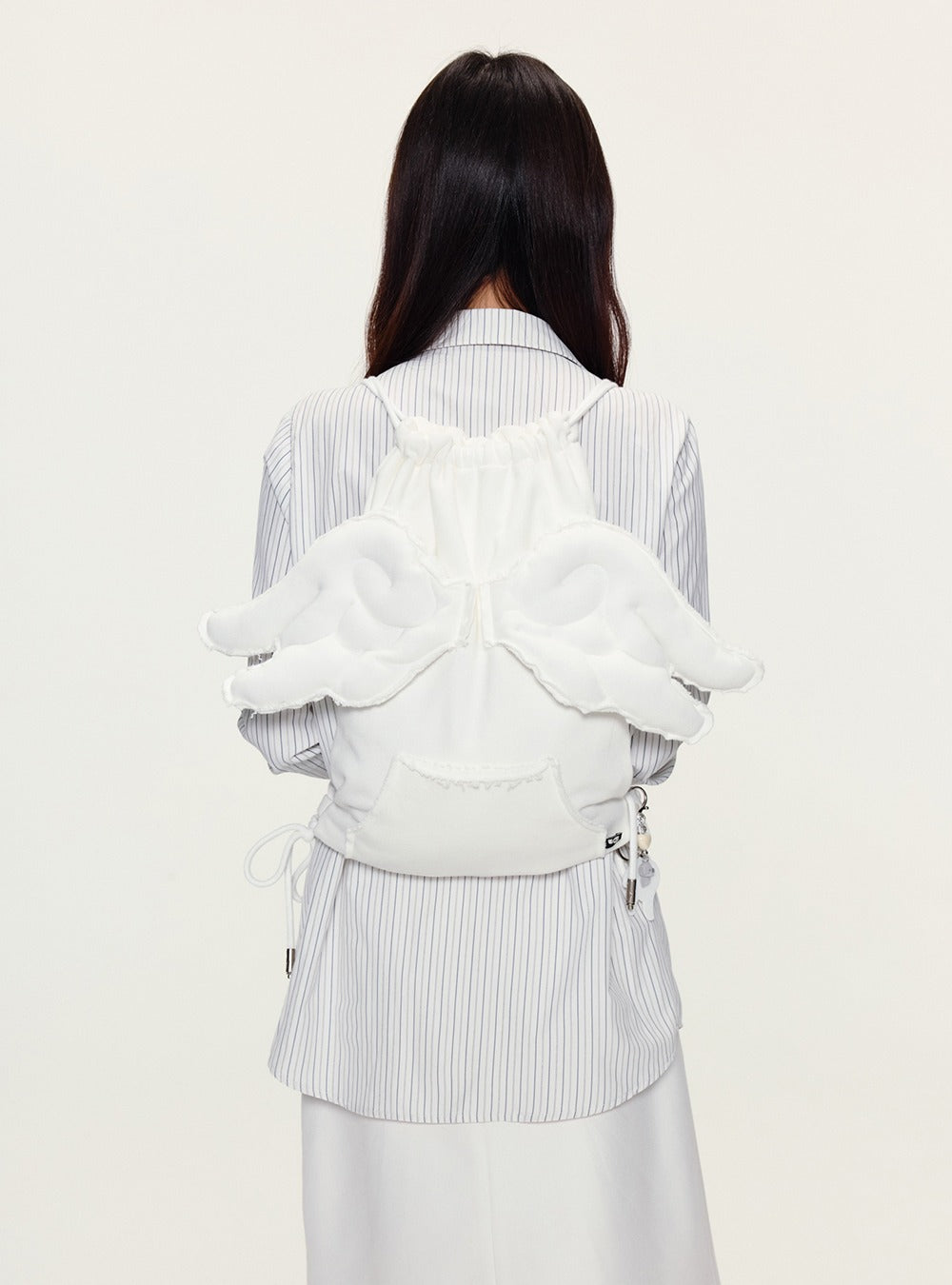Angel Wing Cotton Cinch Bag