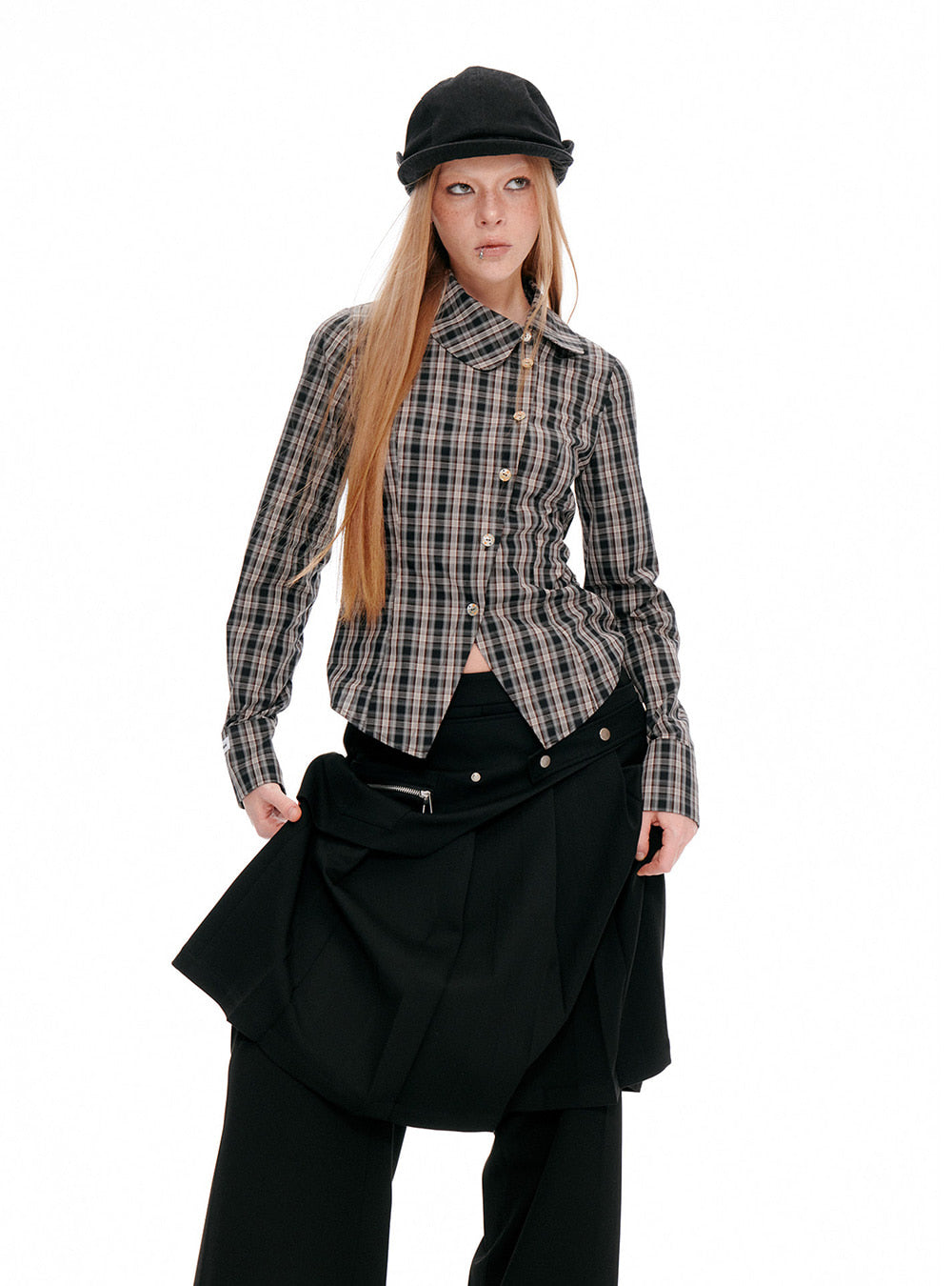 Vintage Scholar Plaid Shirt