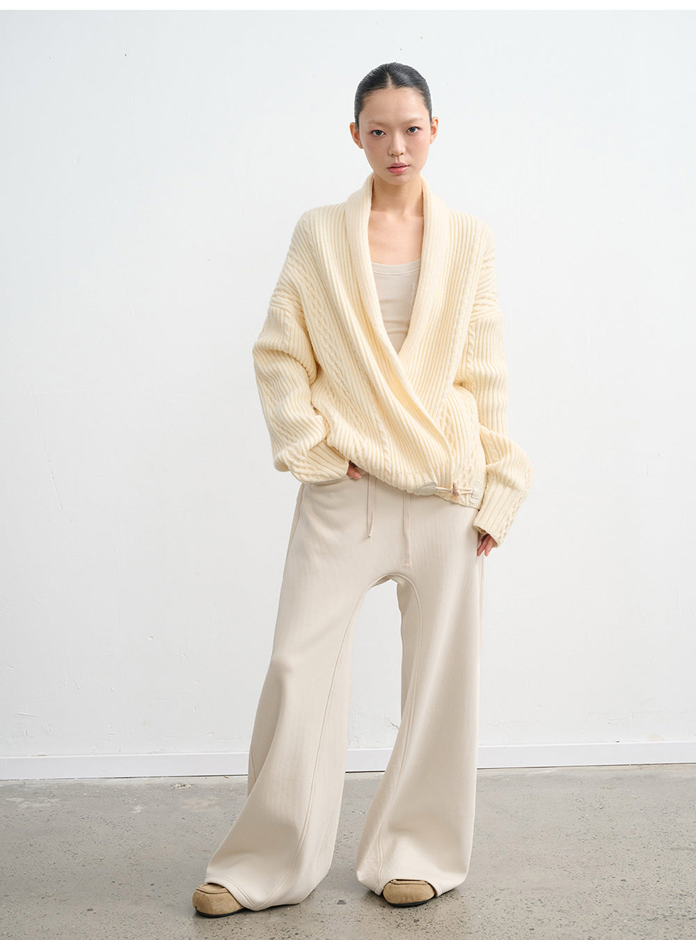 Solid Ease Oversized Knit Cardigan (3color)
