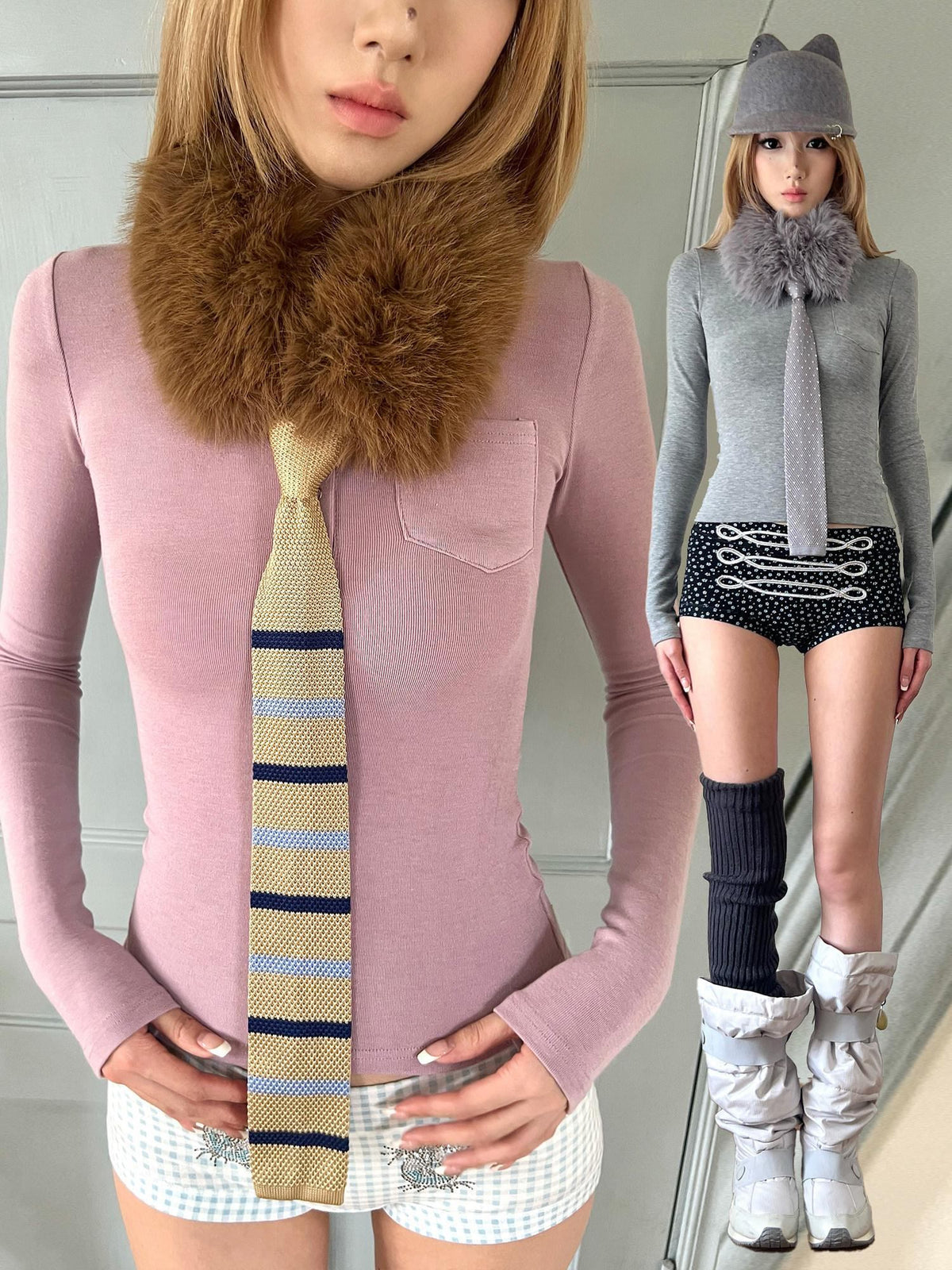 Soft 100 Percent Cotton Commuter Slim Fit Unisex Customizable Fur Scarves