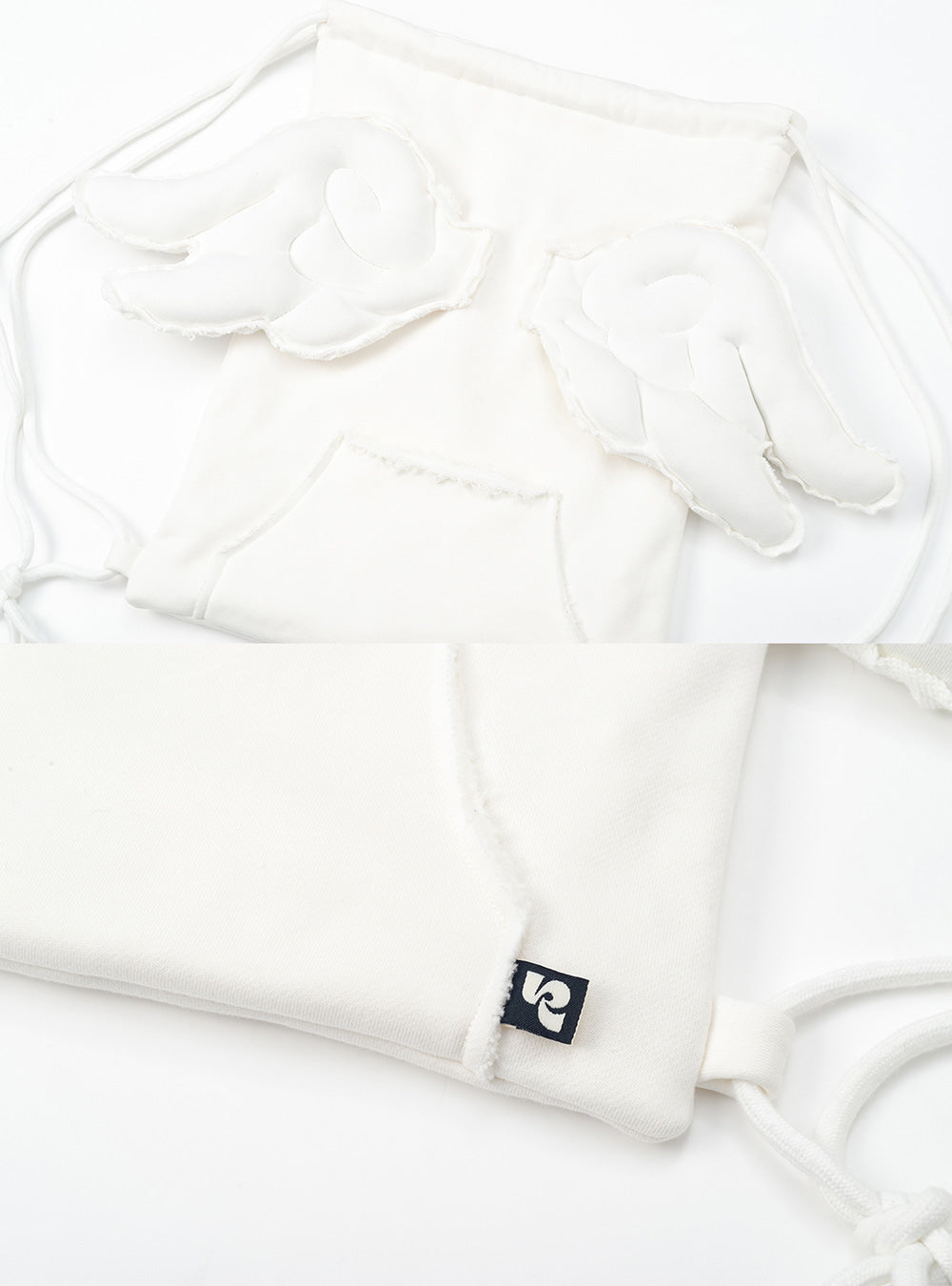 Angel Wing Cotton Cinch Bag
