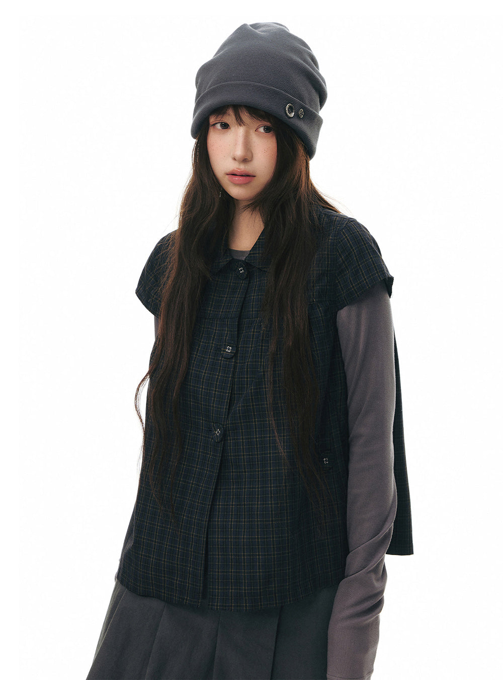 Petal Gather A-Line Shirt (2color)