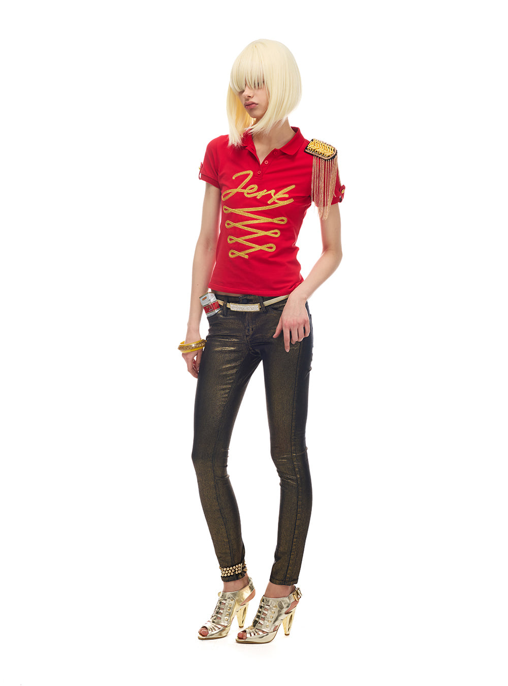 Royal Script Cord Polo Top