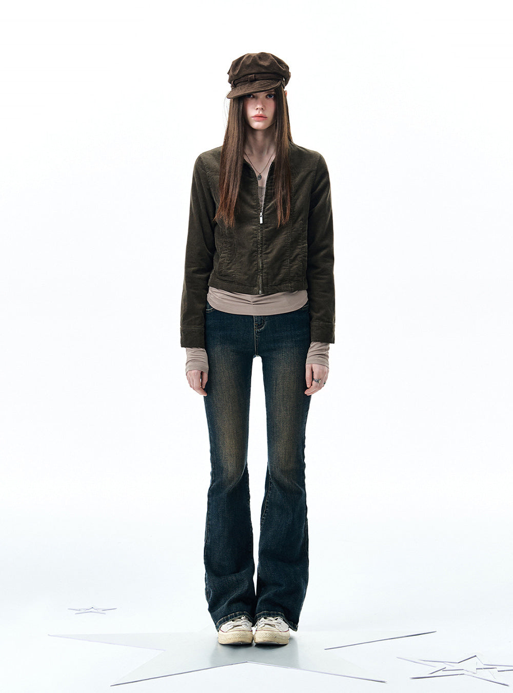 Corduroy Zip Jacket & Shorts
