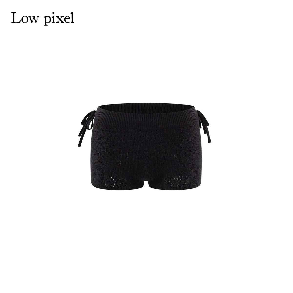 Knitted Wool Blend Loose Street Style Women Two Piece Set Navy Mini Shorts