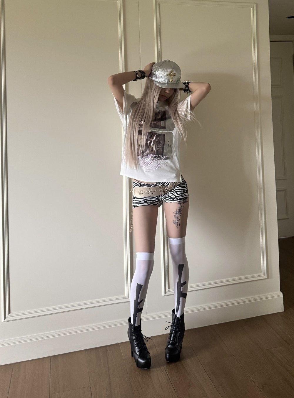 Liquid Silver Subculture Top
