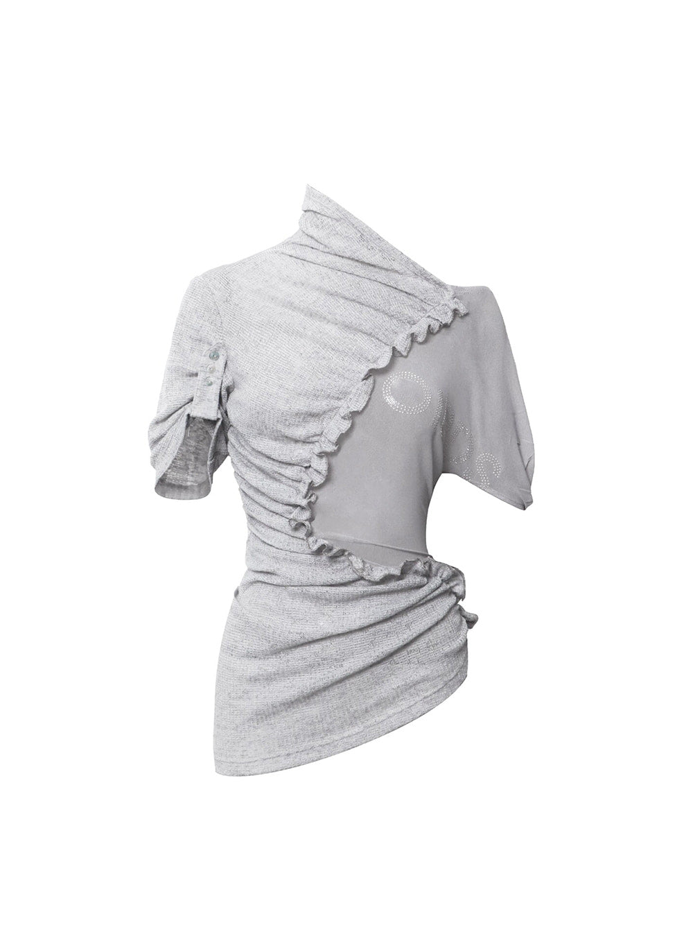 Twist Veil Shirring Top (3color)