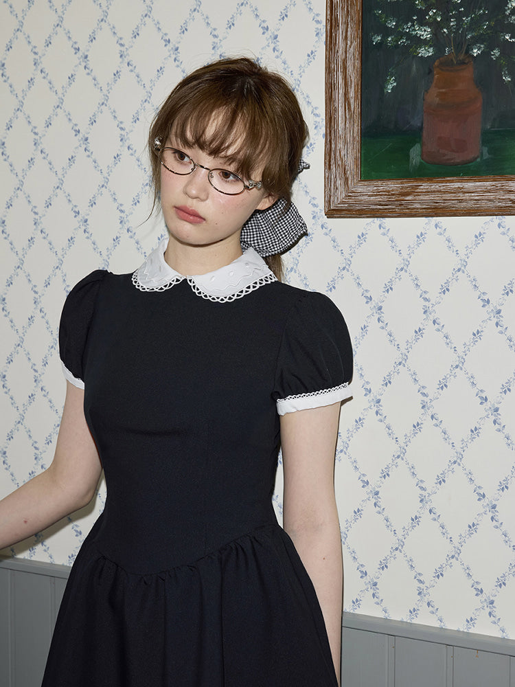 Romance Nanci Navy A-Line Dress