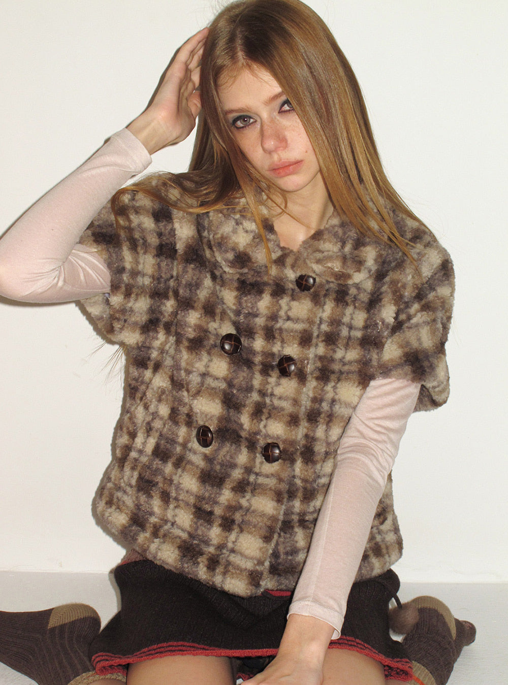 Winter Retro Check Vest