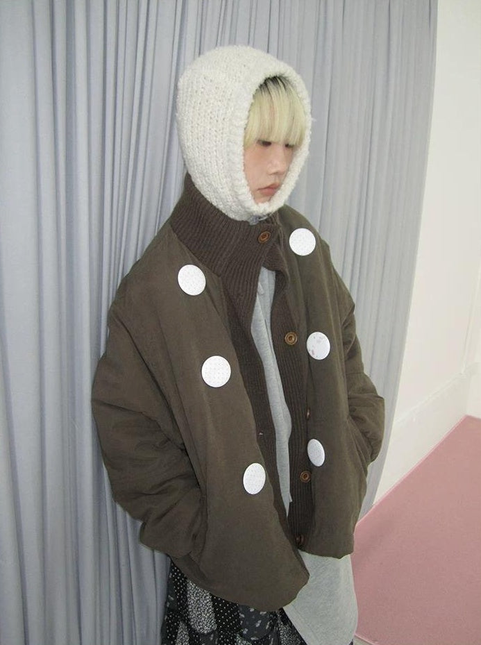 3months | KOREAN KNIT SPLICE CARDIGAN【ID:TN00061】
