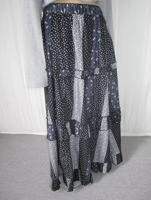 3months |  RETRO POLKA DOT A-LINE SKIRT【ID:TN00021】