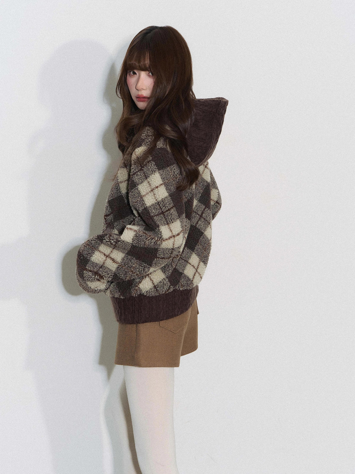 THELIGHT | PLAID KNIT SWEATER JACKET【ID:TN00098】
