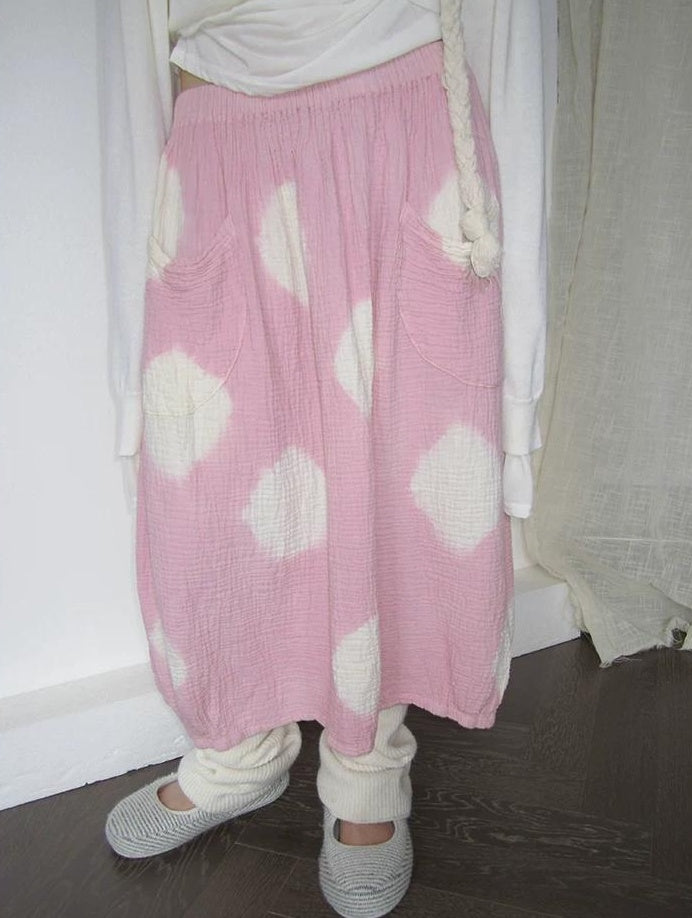 3months |  POLKA DOT PEPLUM SKIRT【ID:TN00022】