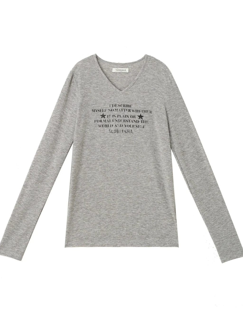 Letter Long-Sleeved T-Shirt