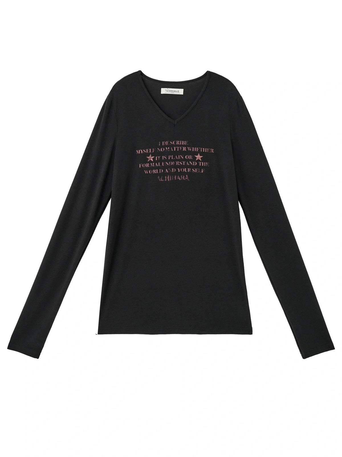 Letter Long-Sleeved T-Shirt