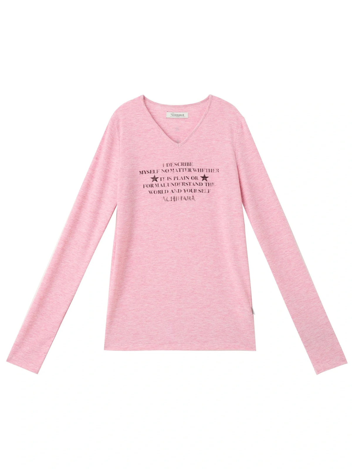 Letter Long-Sleeved T-Shirt