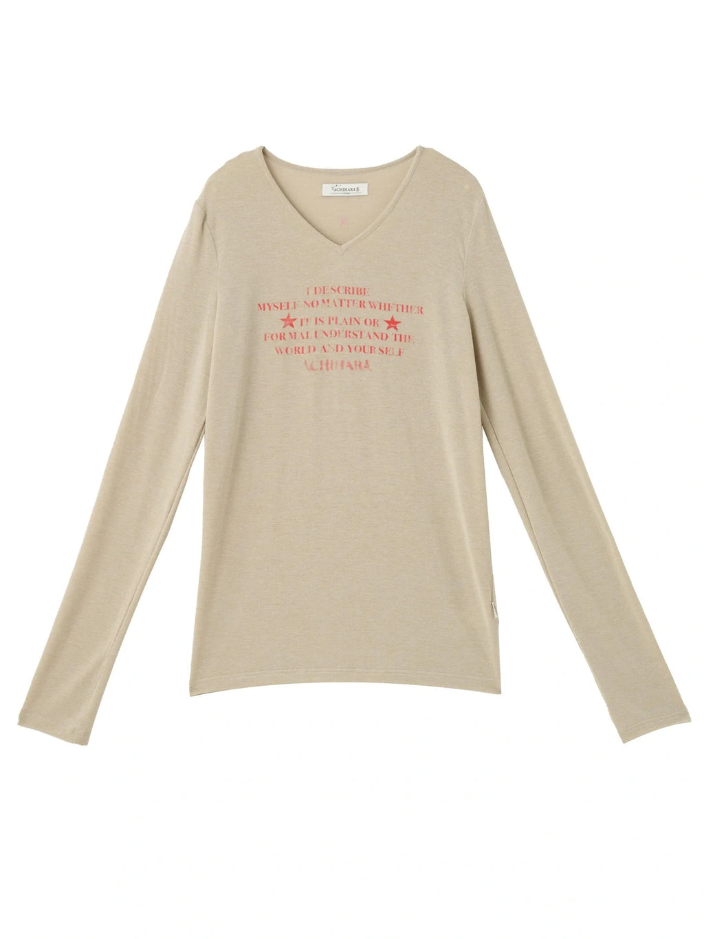 Letter Long-Sleeved T-Shirt