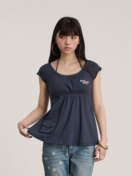 100% Cotton Crew Neck Straight Fit Commuter Navy Short Sleeve T-Shirt