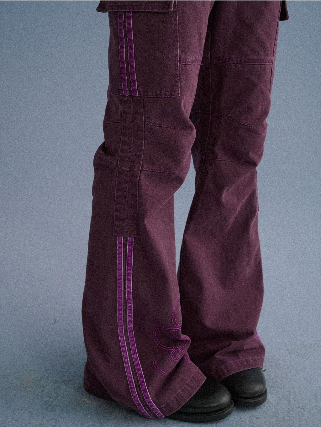100 Percent Cotton Casual Pocketed Natural Waist Girls Wide-Leg Pants