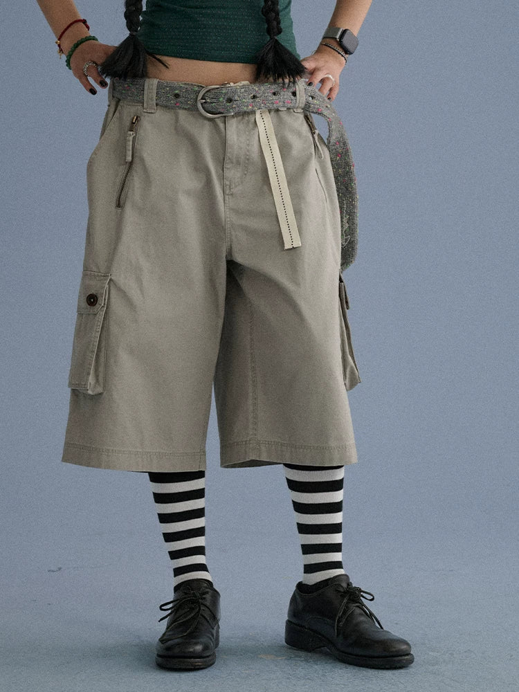 100 Percent Cotton Pocket Commuter Natural Waist Girls Navy Grey Wide-Leg Pants