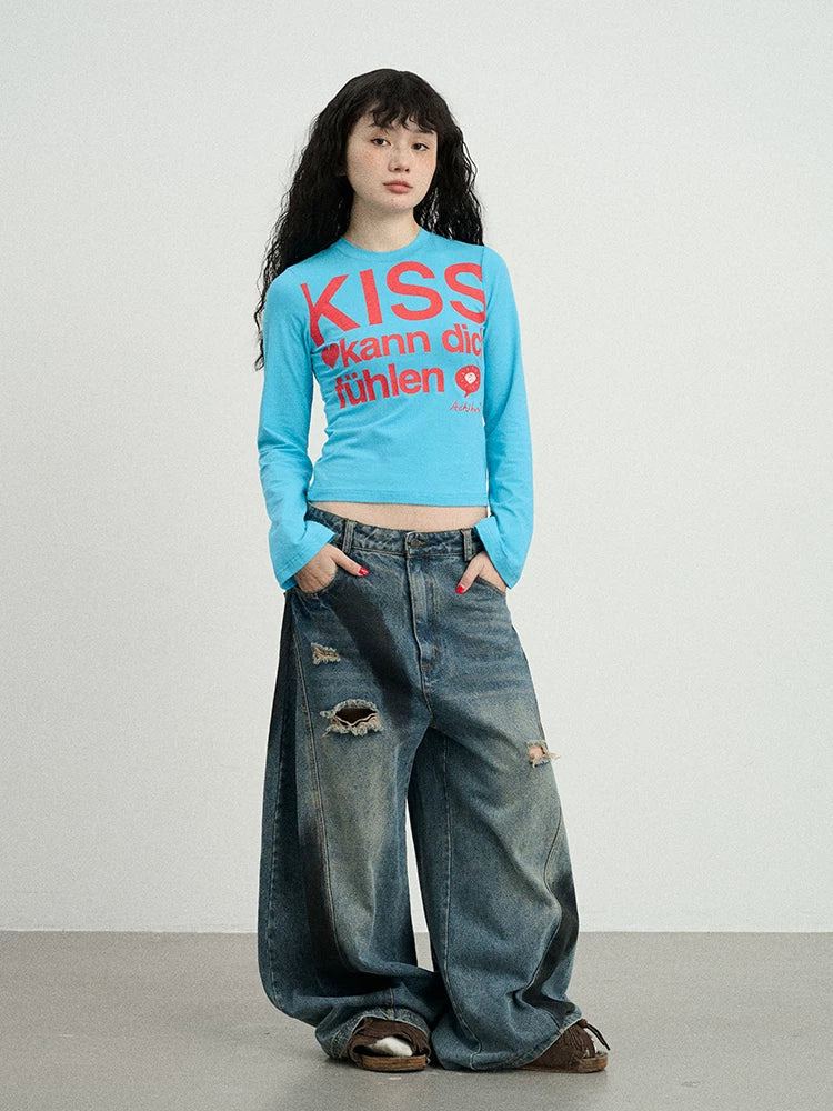 New Sleeveless Crop Top T-Shirt