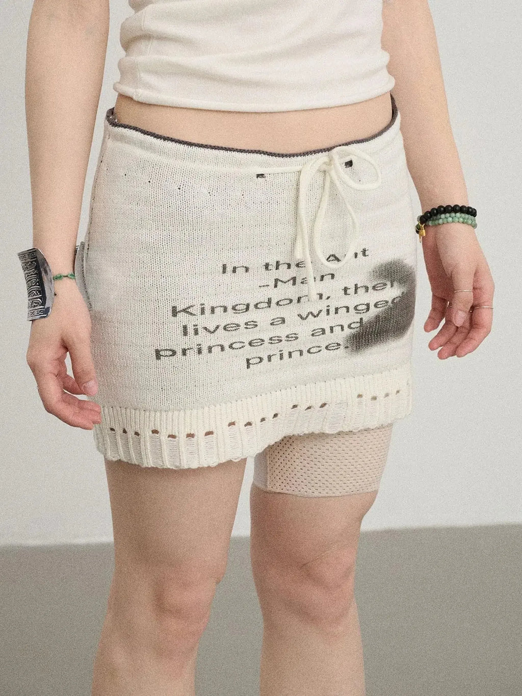 Breathable Knit A-Line Skirt