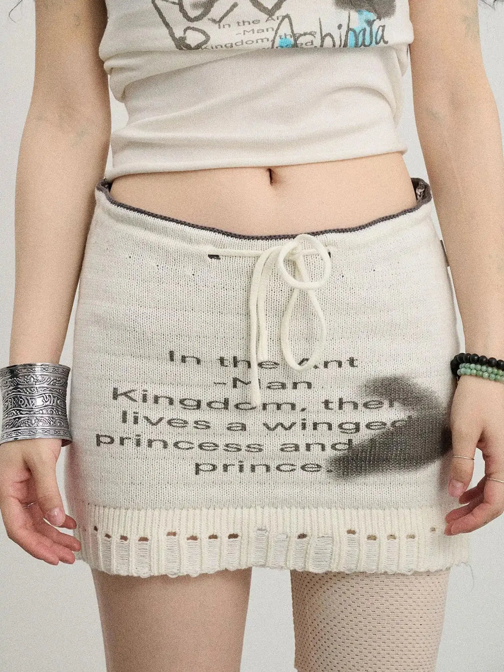 Breathable Knit A-Line Skirt