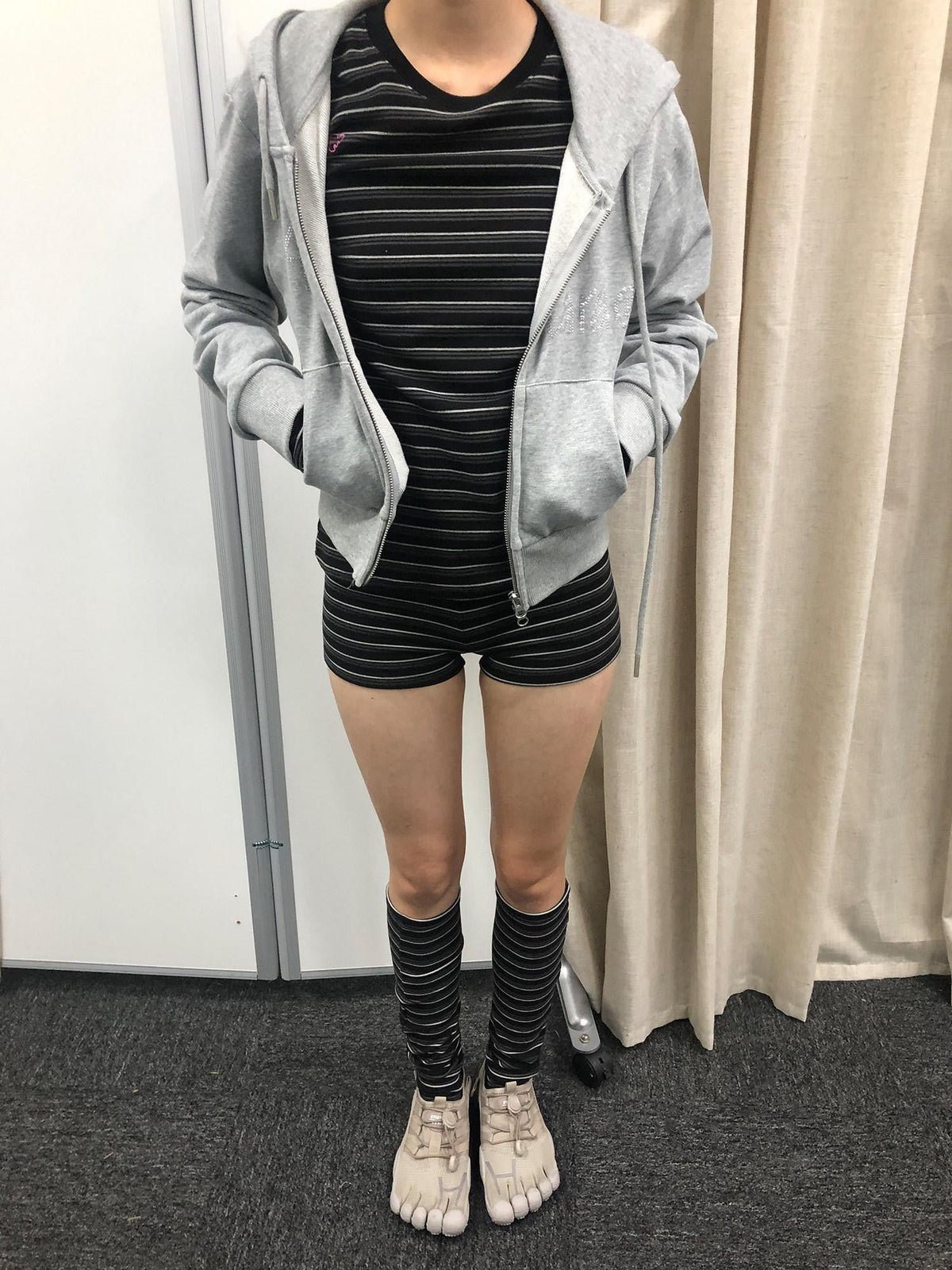 Breton Slouchy Midcalf Leg Sleeve Knitted Crew Socks