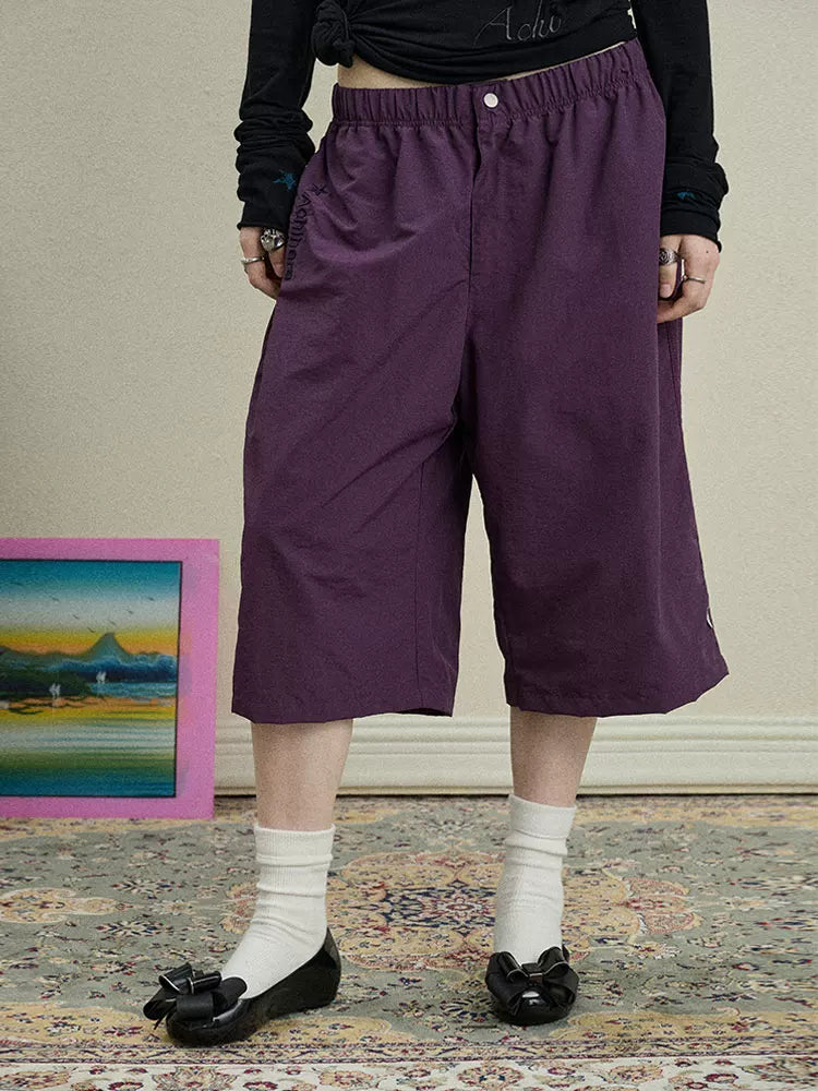 Bubble Waffle Nylon Culottes