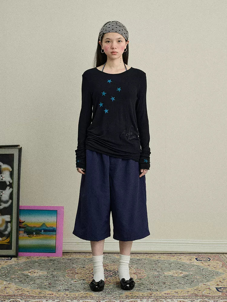 Bubble Waffle Nylon Culottes