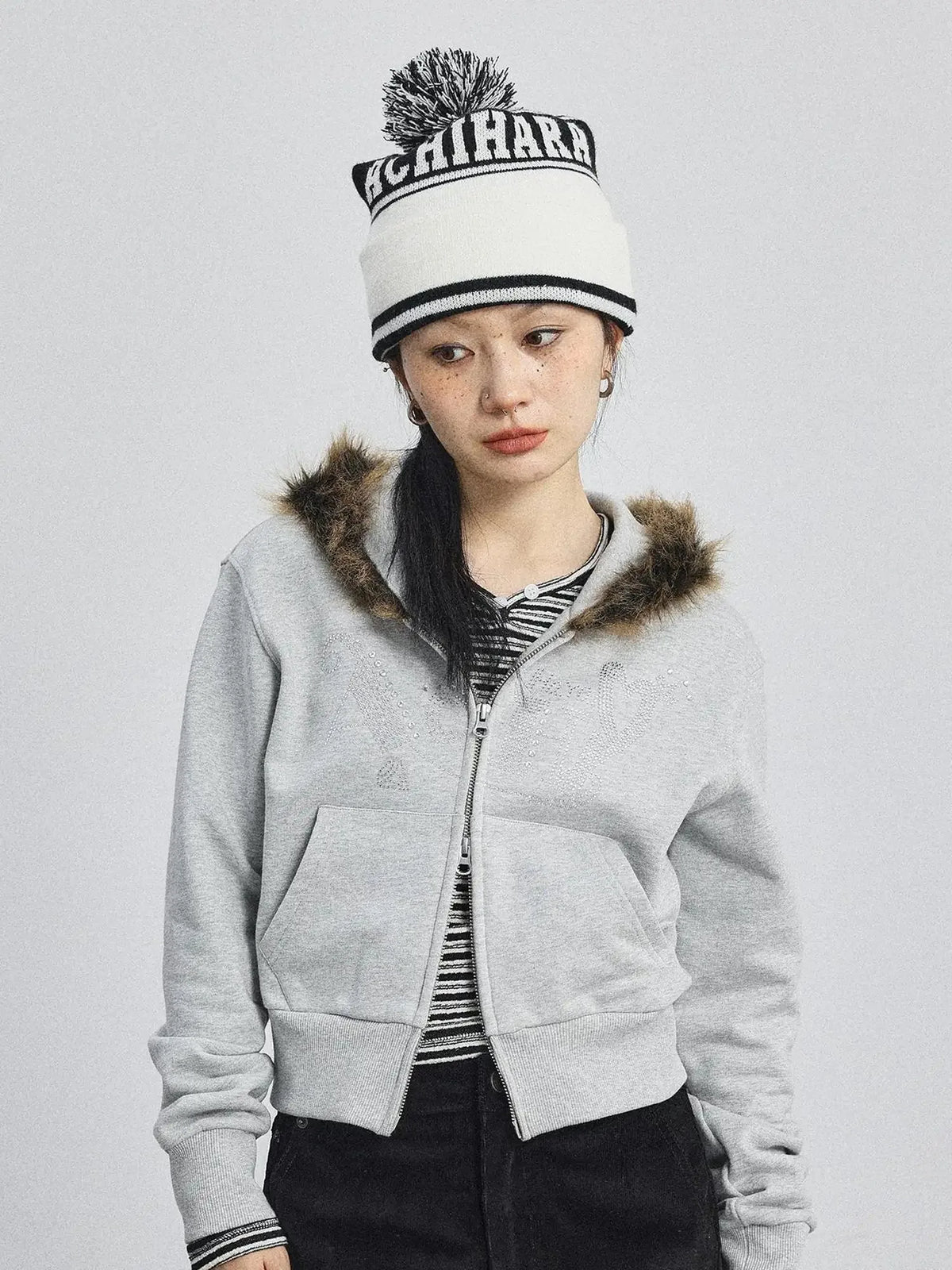 Cozy Fluffy Cropped Sweatshirt